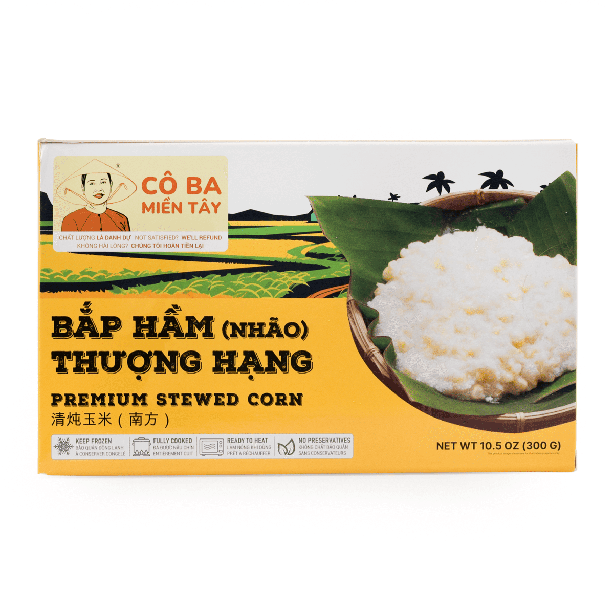 Co Ba Mien Tay Premium Stewed Corn, Frozen 10.5 oz