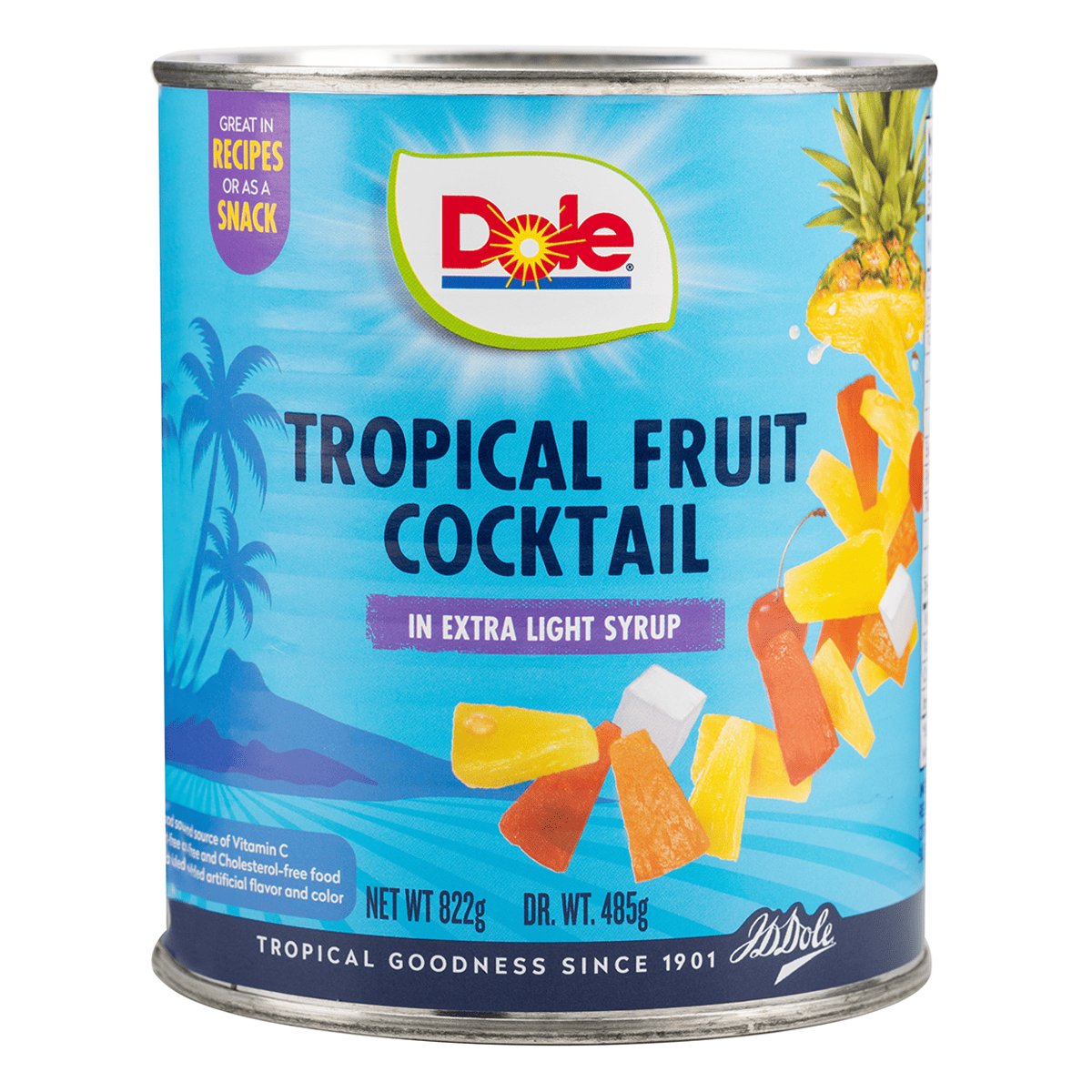 Get Dole Tropical Fruit Cocktail in Extra Light Syrup 30 oz