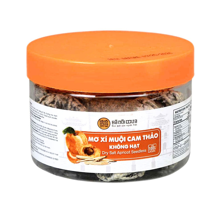 Ha Noi Xua Sweet and Sour Salt Apricot Seedless 210 g