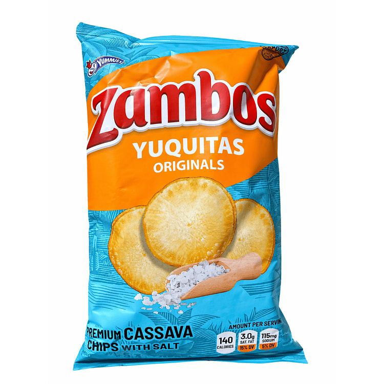 Zambos Premium Cassava Chips With Salt 5.3 oz