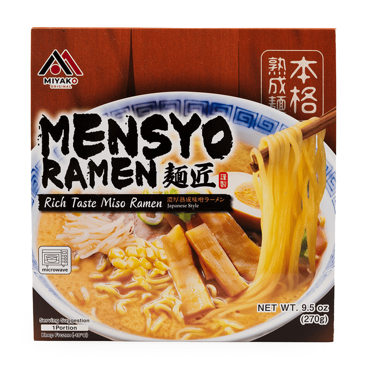 Miyako Mensyo Rich Taste Miso Ramen Frozen 9.5 oz