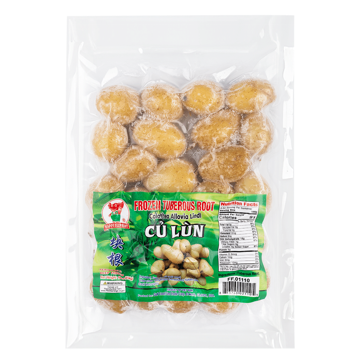 Happy Elephant Tuberous Root, Frozen 16 oz