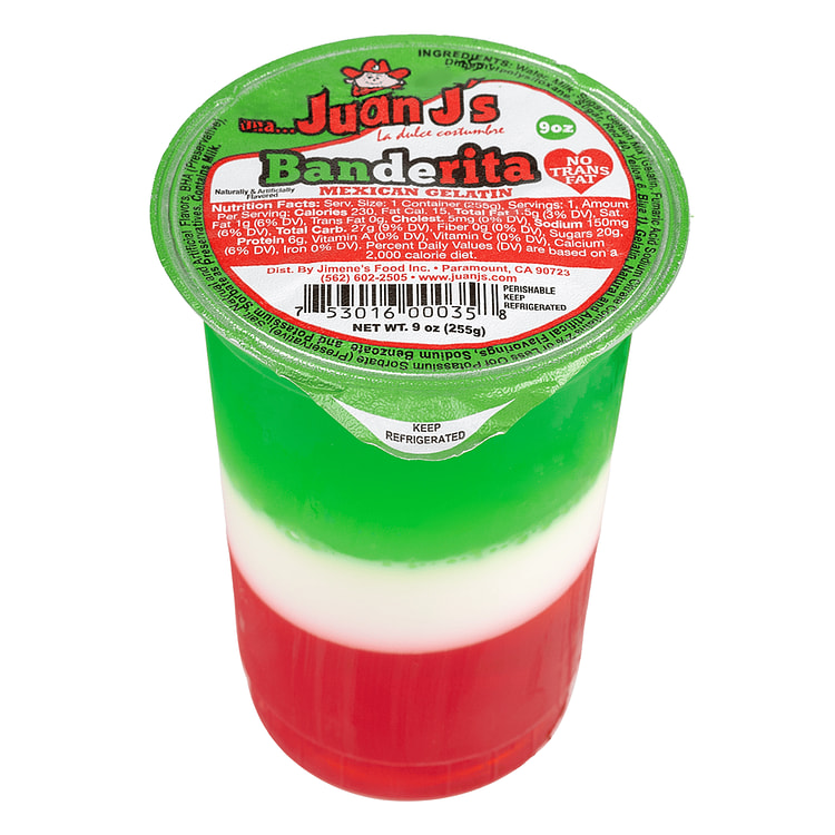 Juan J's Banderita Mexican Gelatin 9 oz