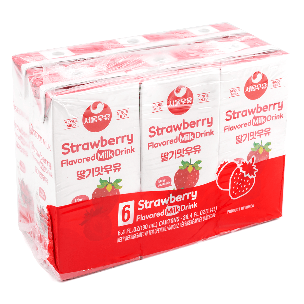 ストロベリー味ミルク 190ML×6個入 - Weee!