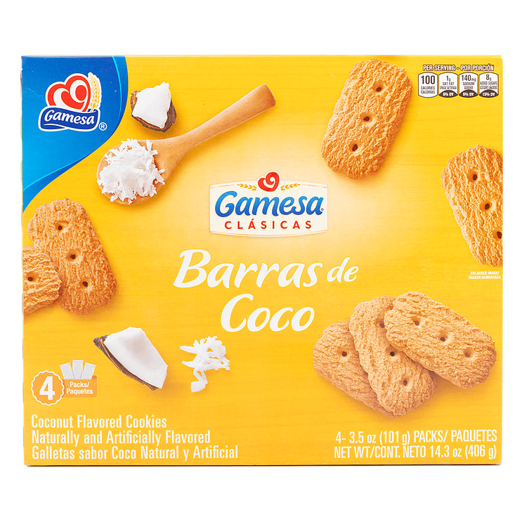Gamesa Galletas de Coco Barra De Coco 406 gramo(s)