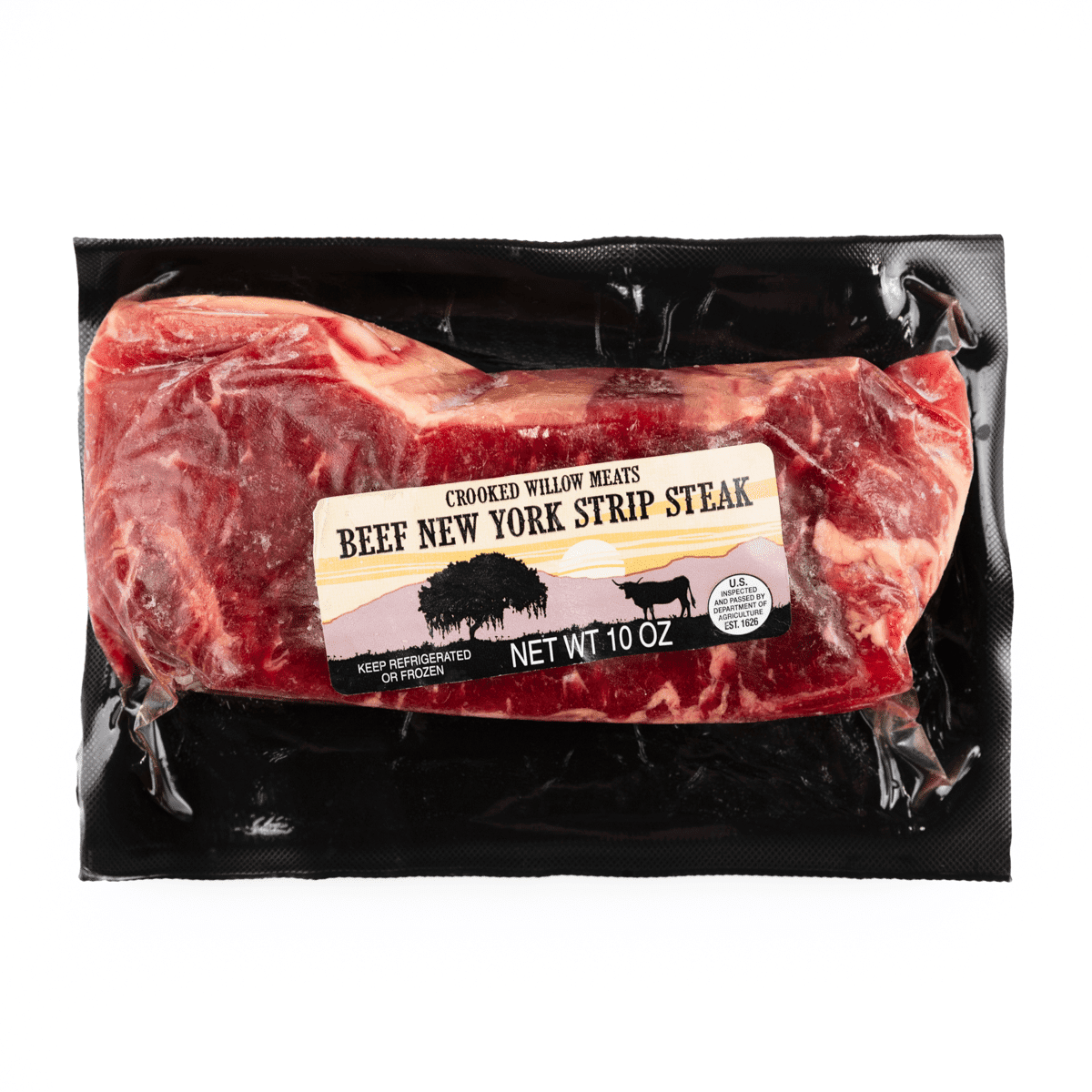 Beef New York Strip Steak, Frozen 10 oz