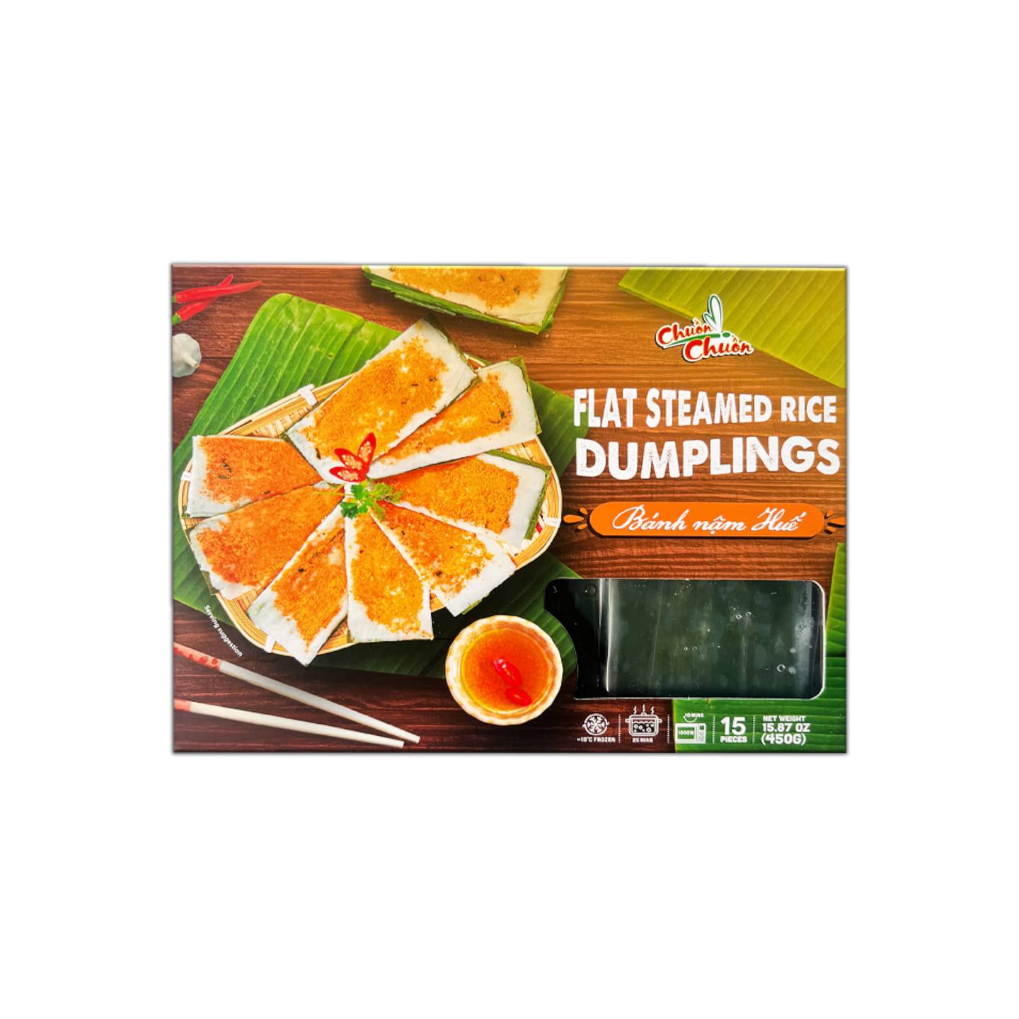 Bánh Nậm Huế Dragonfly, Đông Lạnh (Hộp 15 Bánh) 450 g