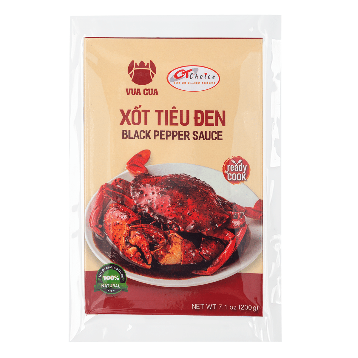 CT Choice Vua Cua Black Pepper Sauce, Frozen 8.8 oz
