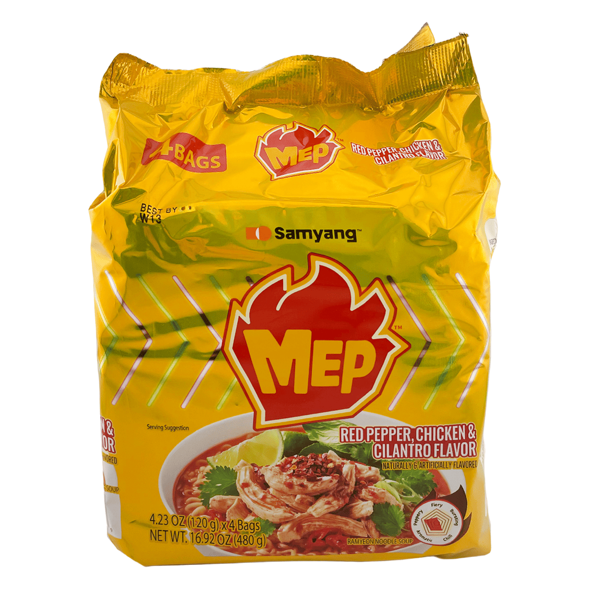 SAMYANG MEP RedPepper and Chicken Ramen 120 g*4 pack