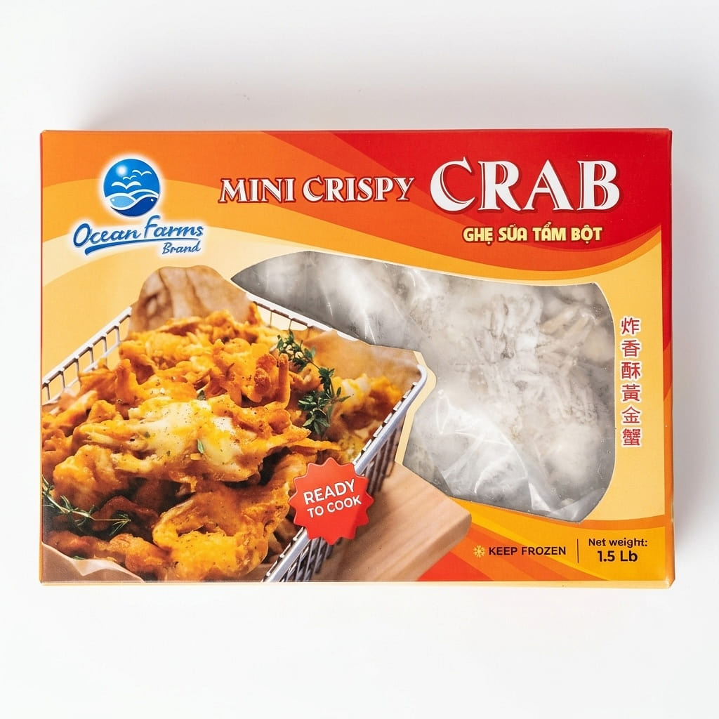 Ocean Farms Mini Crispy Crab, Frozen 1.5 lb