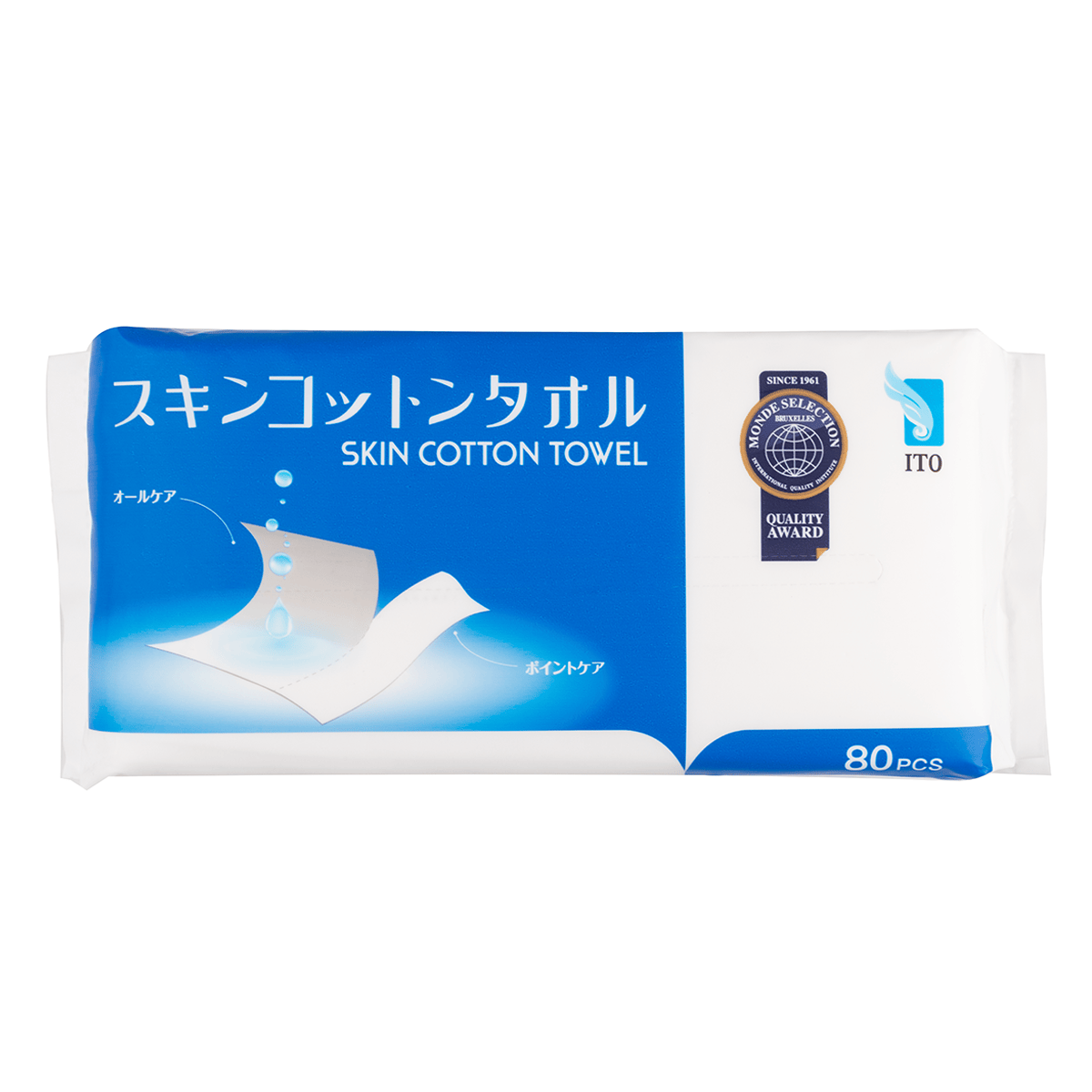 ITO disposable cleansing face skin cotton towel 80pcs 1 each