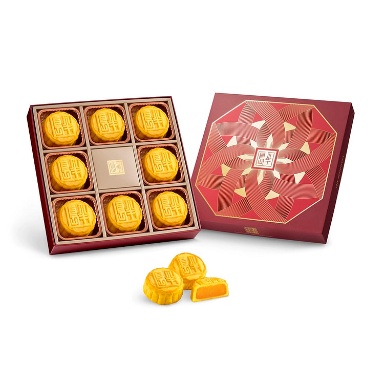 The Peninsula Mini Egg Custard Mooncake 8 Pcs 1 each