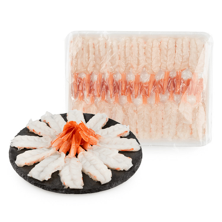 Camarón Rojo Argentino para Sashimi Pelado para Sushi, Congelado 12 onza(s)