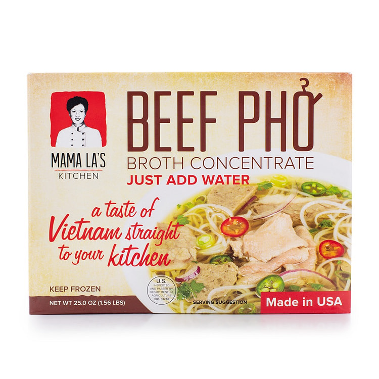 Mama La 越南牛肉米粉汤料包 冷冻 25 盎司