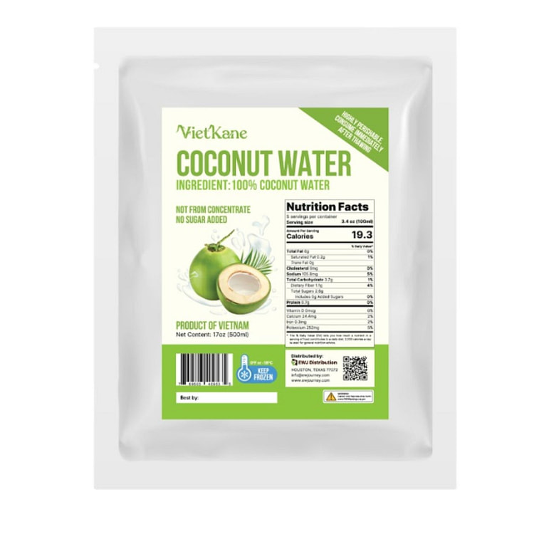 Vietkane Coconut Water, Frozen 500 ml