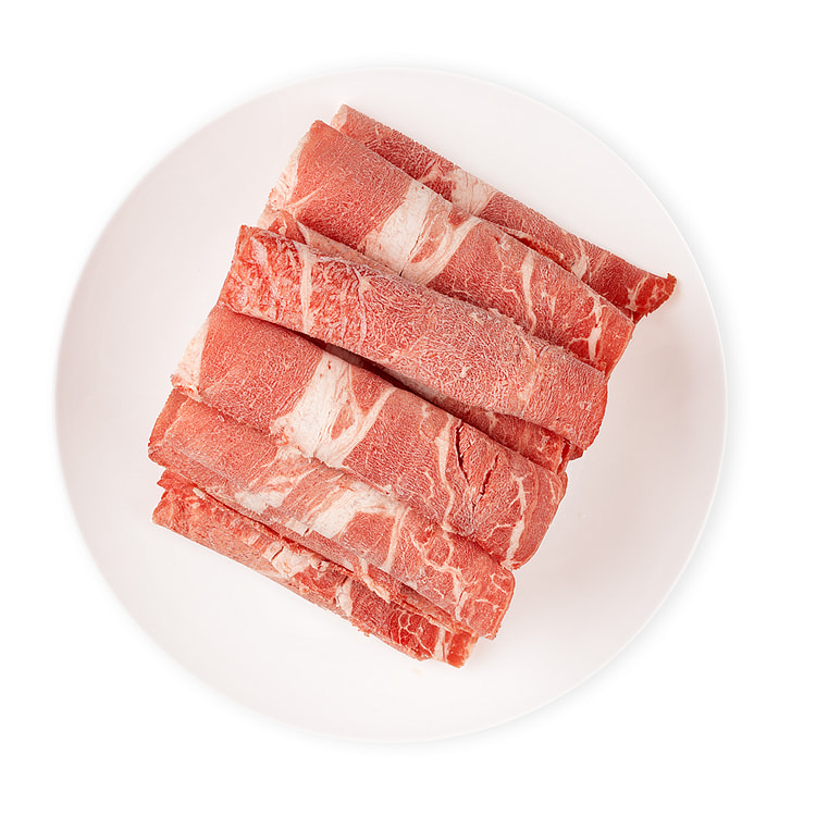 特级牛肩胛肉片 上脑肥牛卷 冷冻 1 磅