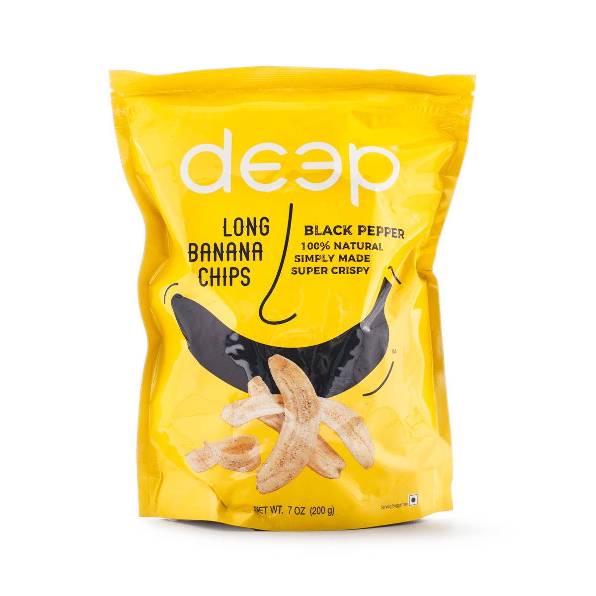Deep Black Pepper Long Banana Chips 7 oz