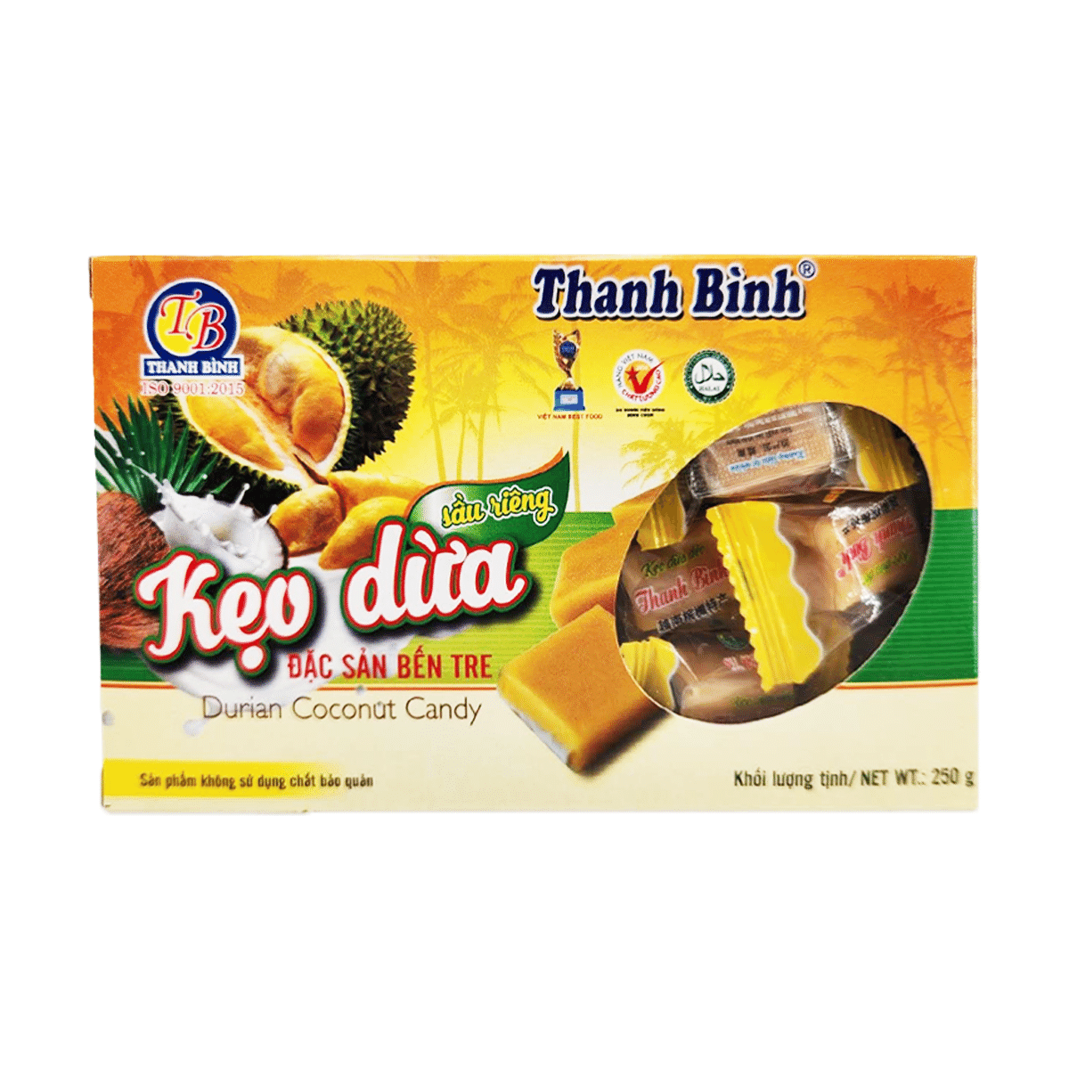 Thanh Binh Coconut Durian Candy 8.8 oz