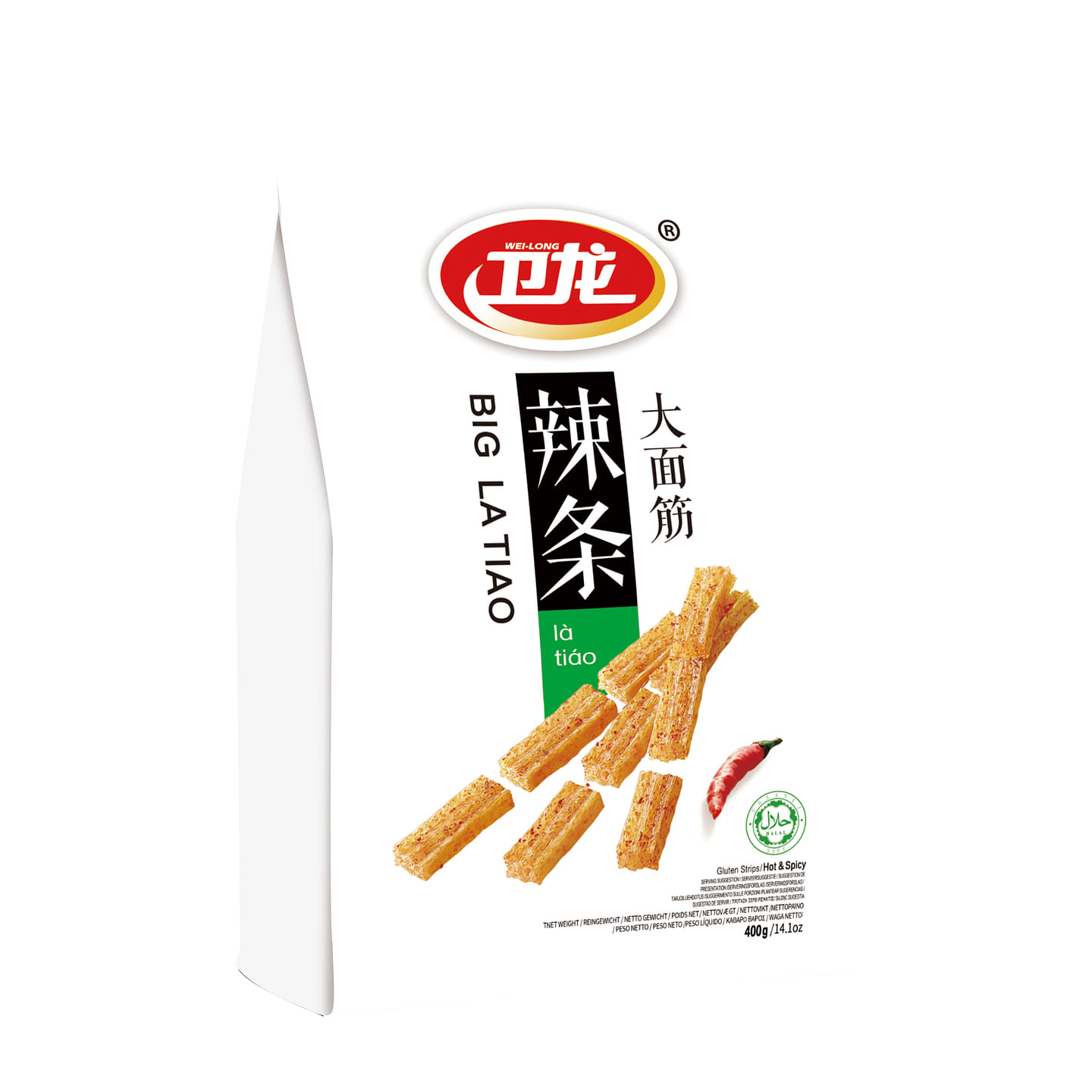 卫龙 大面筋 辣条 400 克