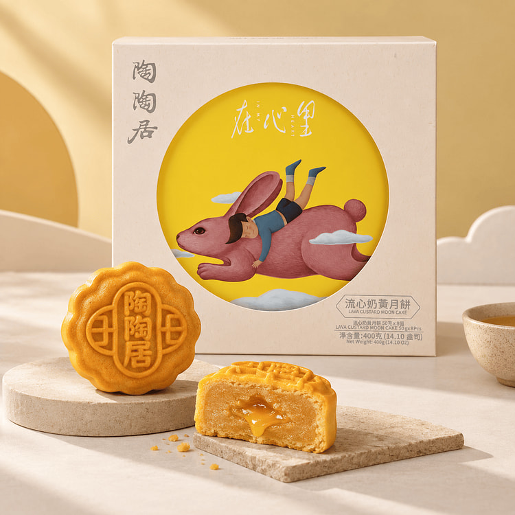 TTJ Lava Custard Mooncakes 8pcs/box 400 g