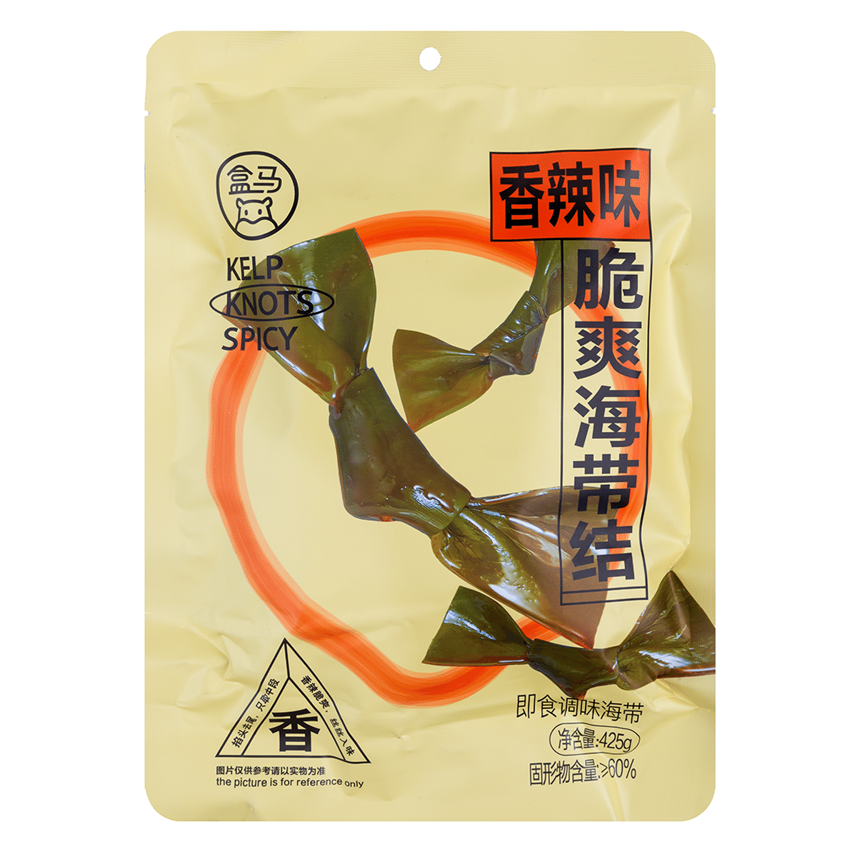 盒马 脆爽海带结(香辣味) 425 克