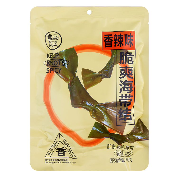 盒马 脆爽海带结(香辣味) 425 克