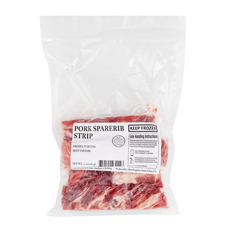 Pork Spare Rib Strips Frozen 2 libra(s)