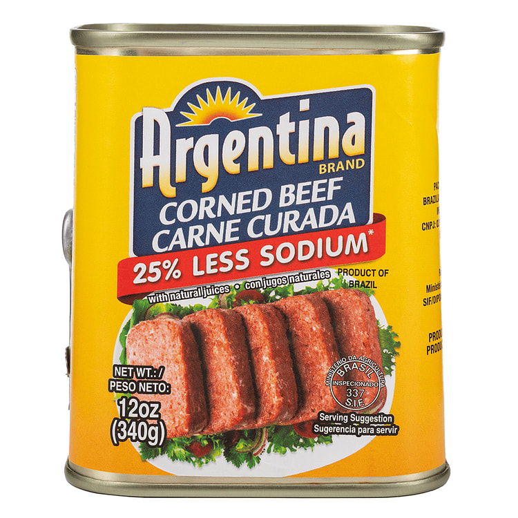 Argentina Corned Beef Trapezoid Low Sodium 12 oz