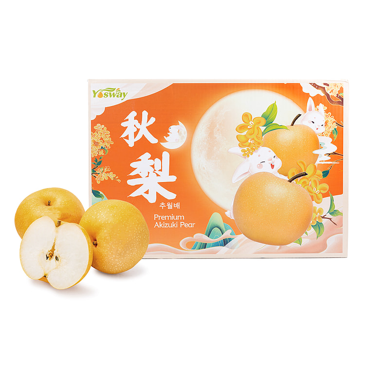秋月梨礼盒装 7.7lb 1 箱