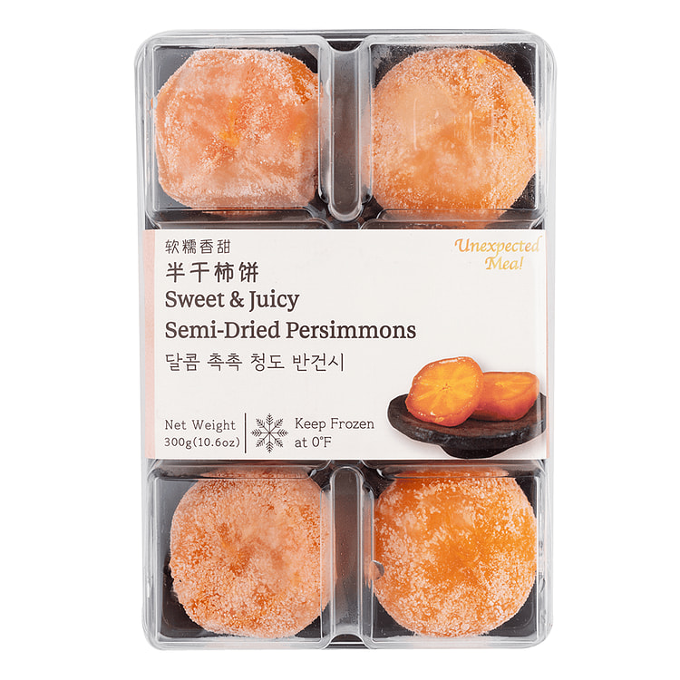Sweet & Juicy Semi-Dried Persimmons, Frozen 6p 300 g