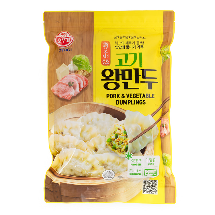 不倒翁 霸王水饺 猪肉蔬菜饺子 冷冻