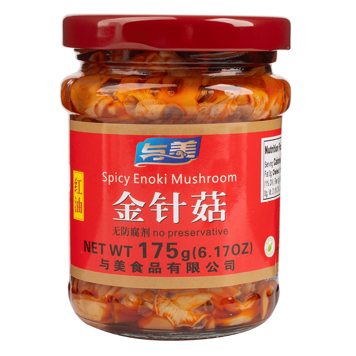 与美 红油金针菇 175 克