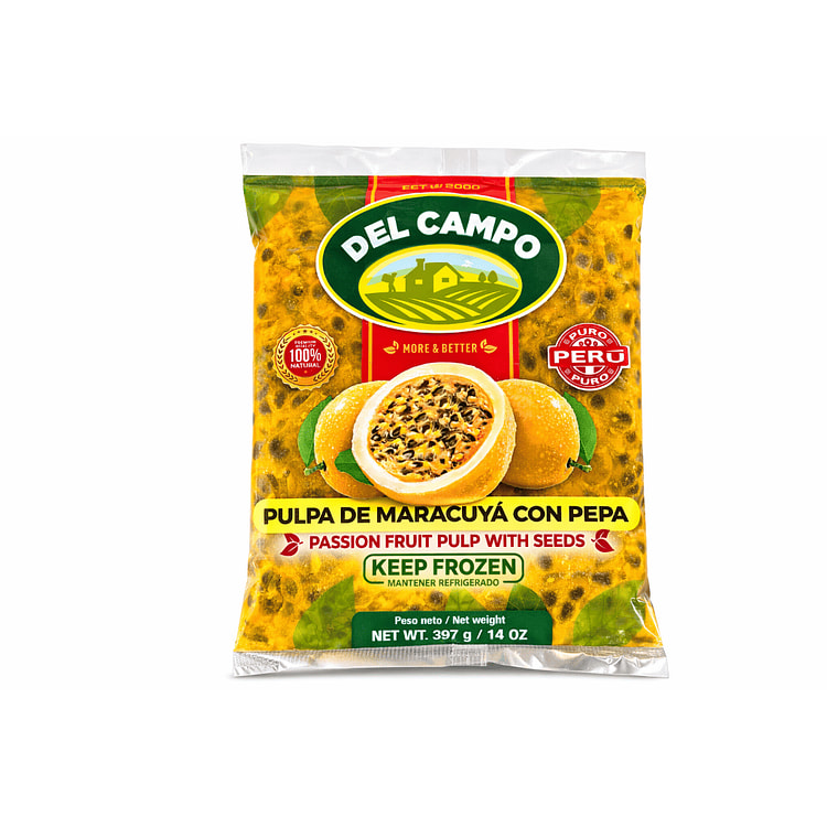 Del Campo Pulpa de Maracuyá con Pepa 14 onza(s)