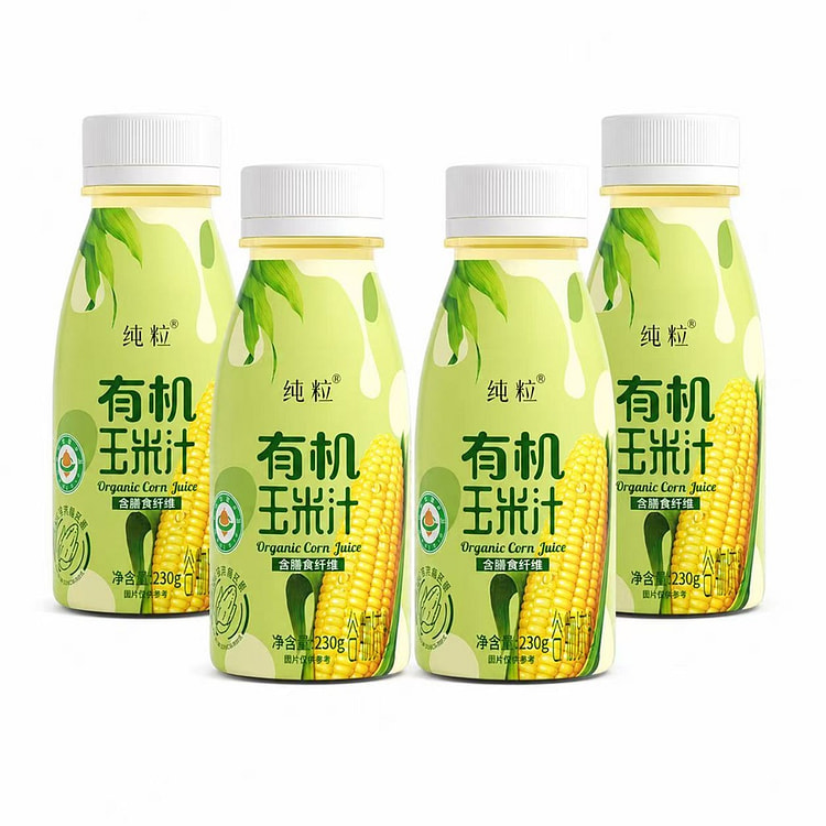 有机玉米汁 富含膳食纤维 230 克*4 瓶