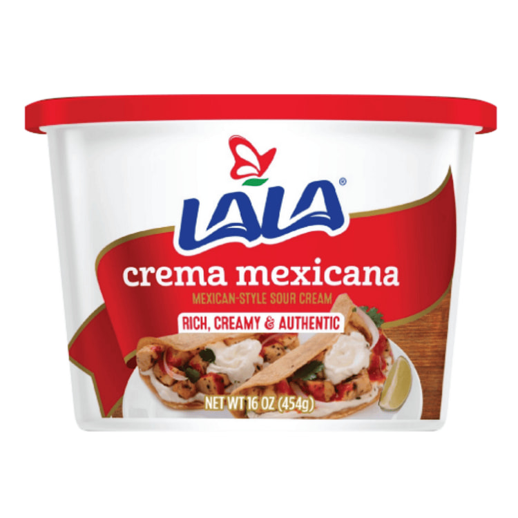 Lala Crema Mexicana Mexican Style Sour Cream. 16 oz