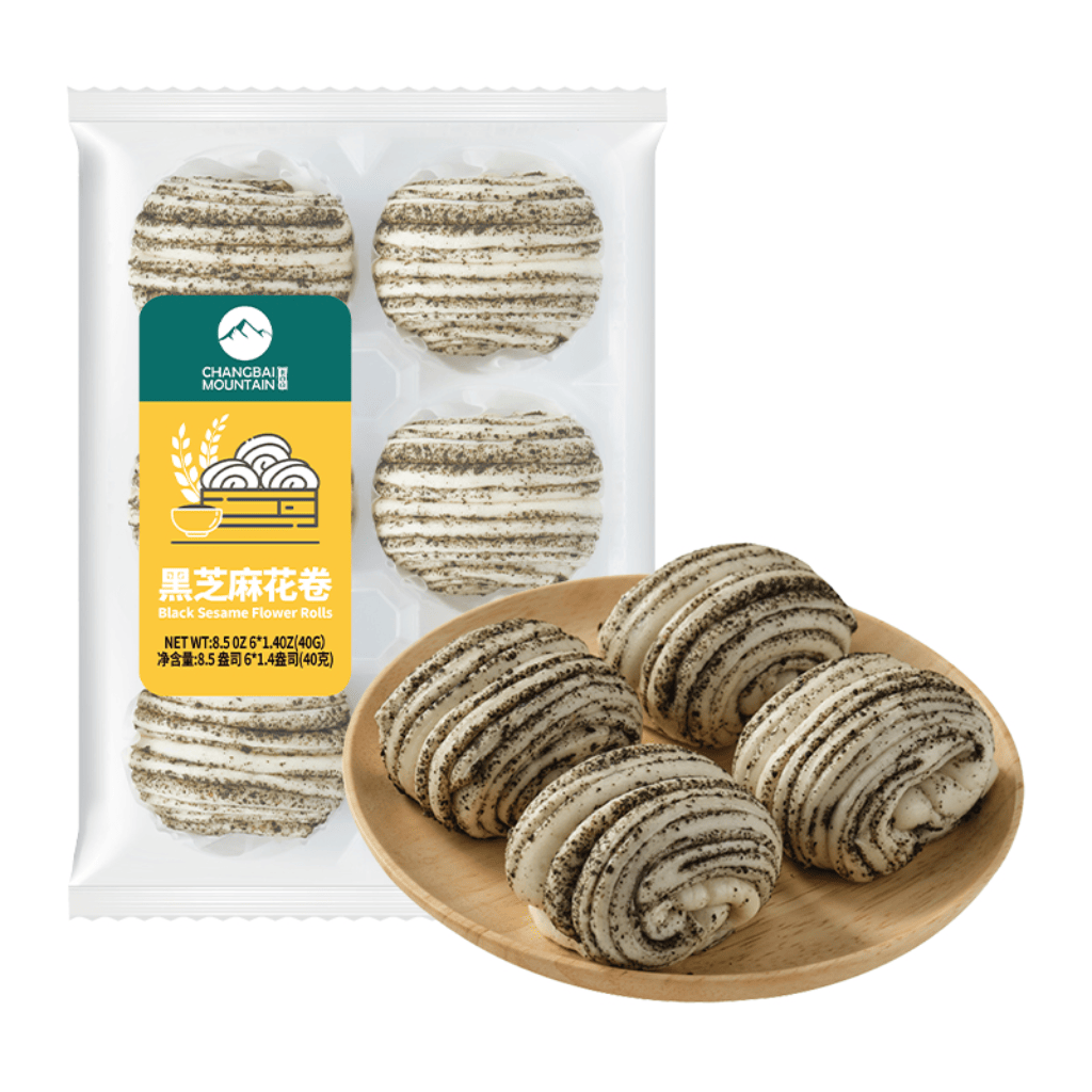 Changbai Mountain Black Sesame Flower Rolls 6ct 240 グラム