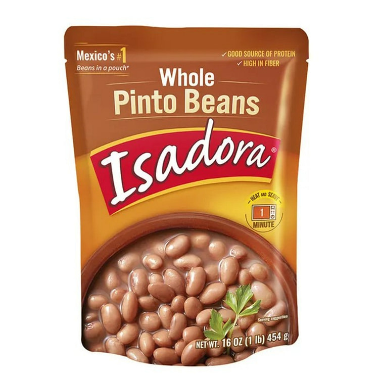 Isadora Whole Pinto Beans Pouch 16 oz (min 2)