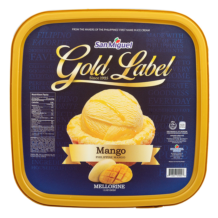 San Miguel Gold Label Mango Ice Cream 50 盎司
