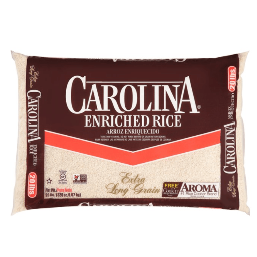 Get Carolina Enriched White Rice Extra Long Grain 20 lb Delivered ...