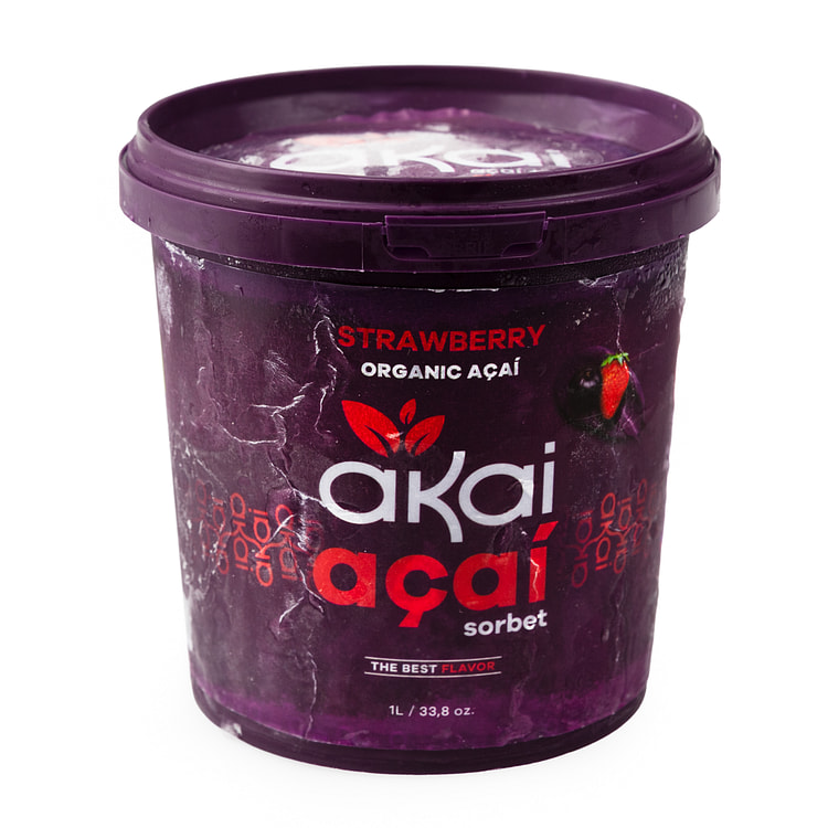 Akai Acai Sorbet Strawberry 33.8 盎司