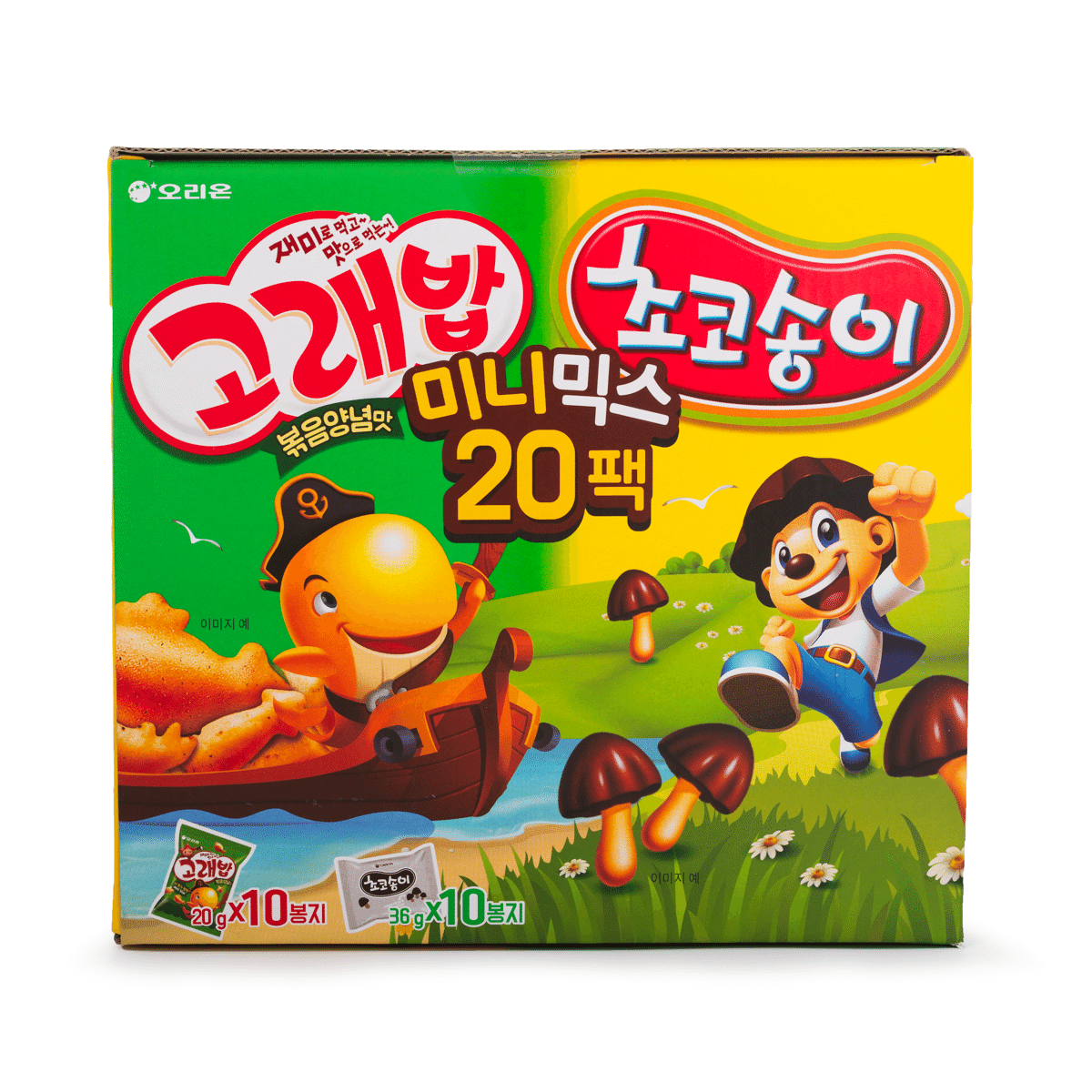 오리온 고래밥 + 초코송이 미니믹스 20팩 560 그램