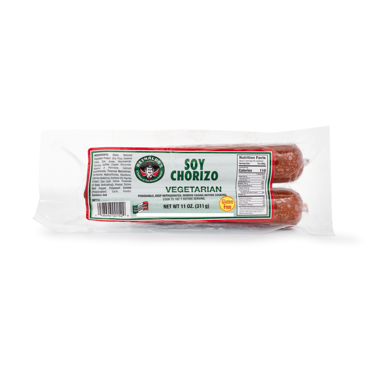 Reynaldo's Vegetarian Soy Sausage 11 oz