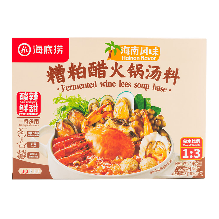 海底捞 海南风味糟粕醋火锅汤料 320 克
