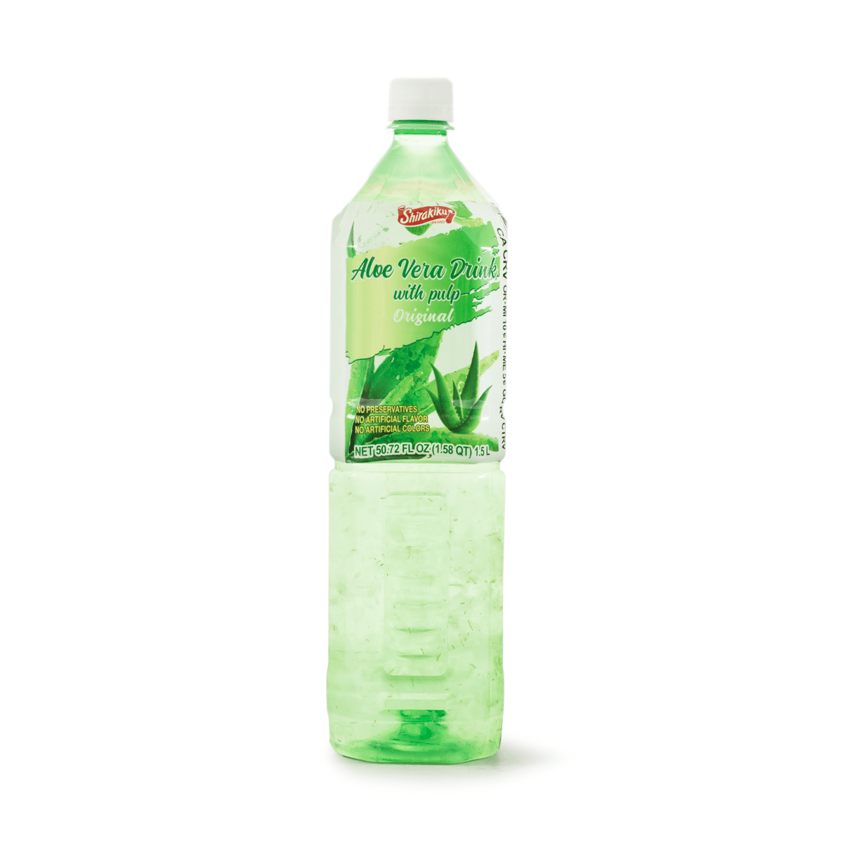 Shirakiku Aloe Vera Drink With Pulp Original Flavor 50.72 fl.oz*6 pack