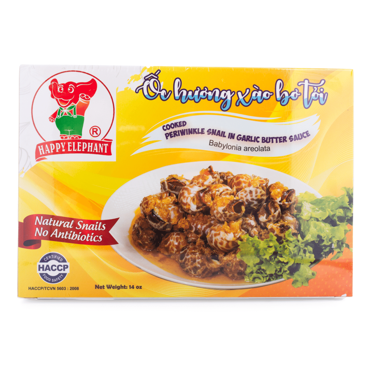 Happy Elephant Cooked Periwinkle in Garlic Butter Sauce Frozen 14 oz