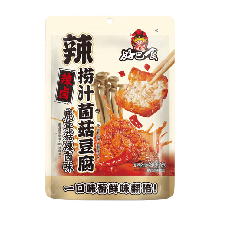 徽记 好巴食 捞汁菌菇豆腐 鹿茸菇辣卤味 200 克