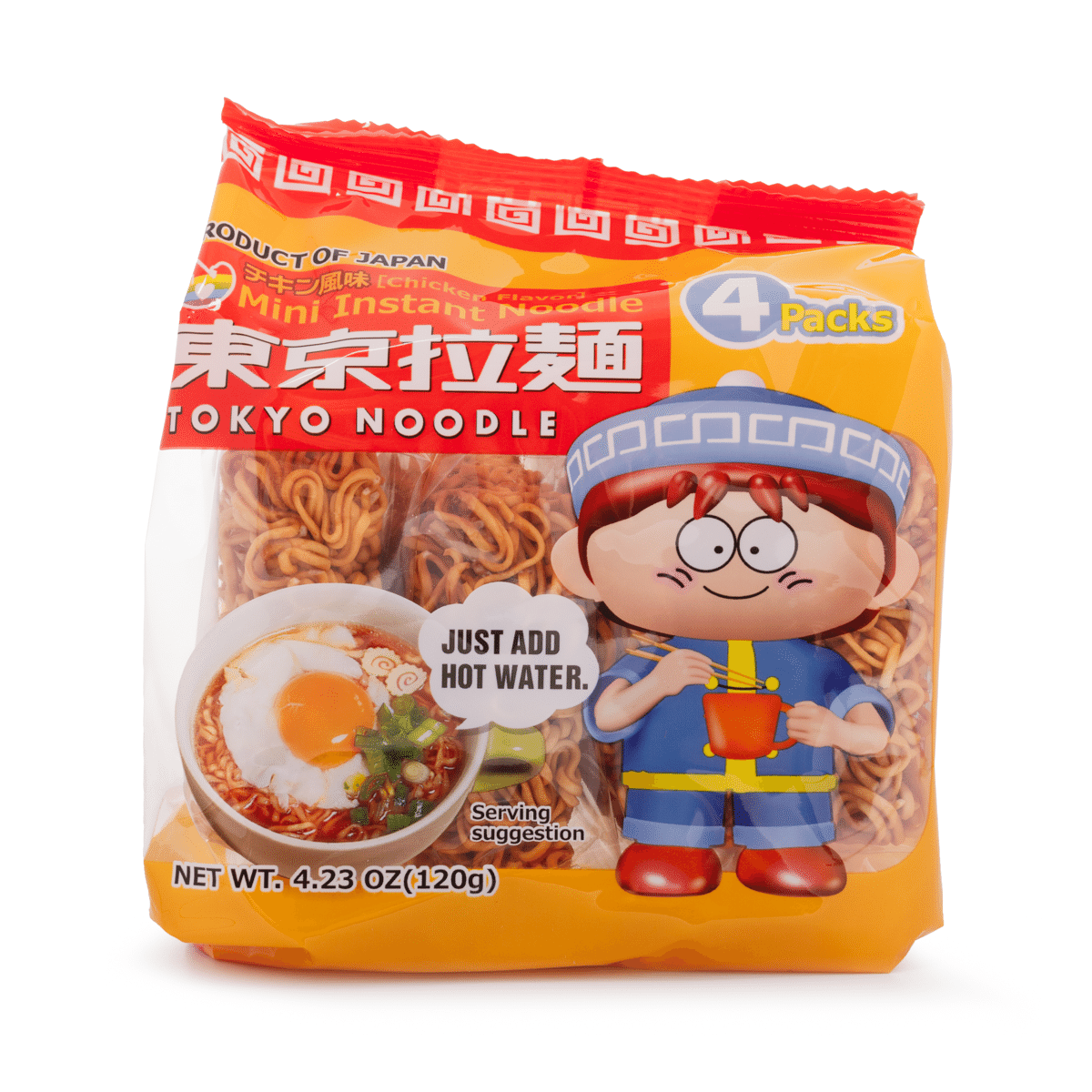 Tokyo Ramen Mini Instant Noodle Original 4P 4.23 oz