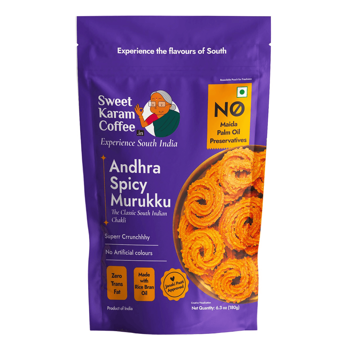 SKC Andhra Spicy Murukku 180 그램