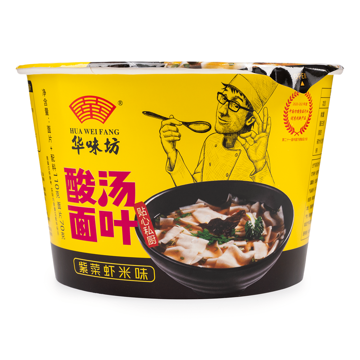 华味坊 酸汤面叶 紫菜虾米味 3.88 盎司