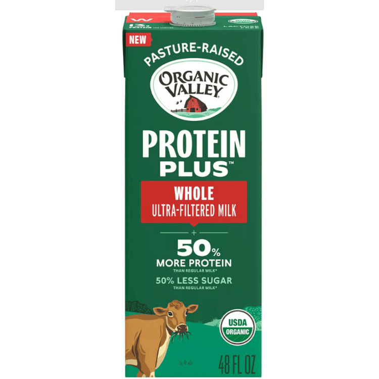 Organic Valley Protein Plus Whole Ultra-Filtered Milk 48 oz